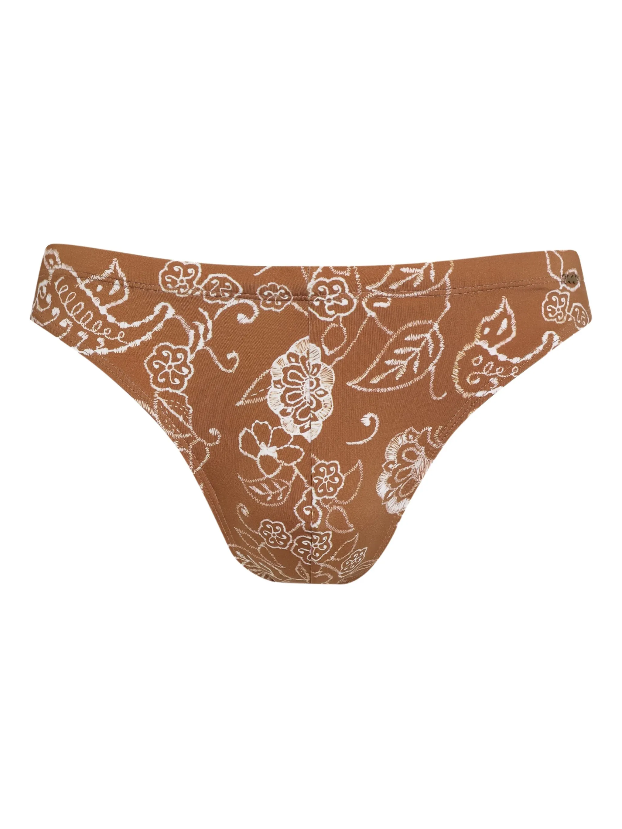 

Плавки-брифы с цветочным принтом Amir Slama, коричневый
