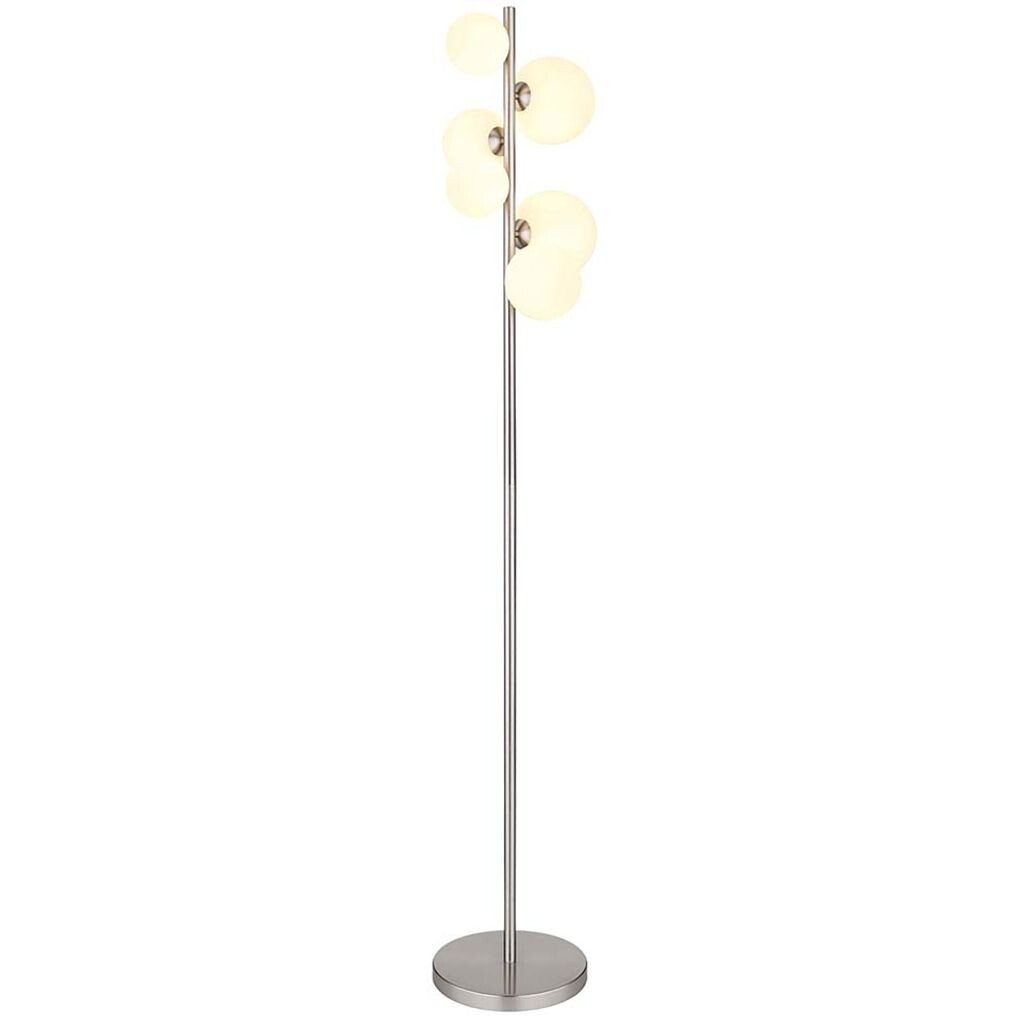 

Торшер светодиодный, металл, стекло, ножной переключатель, В 155 см Globo Lighting