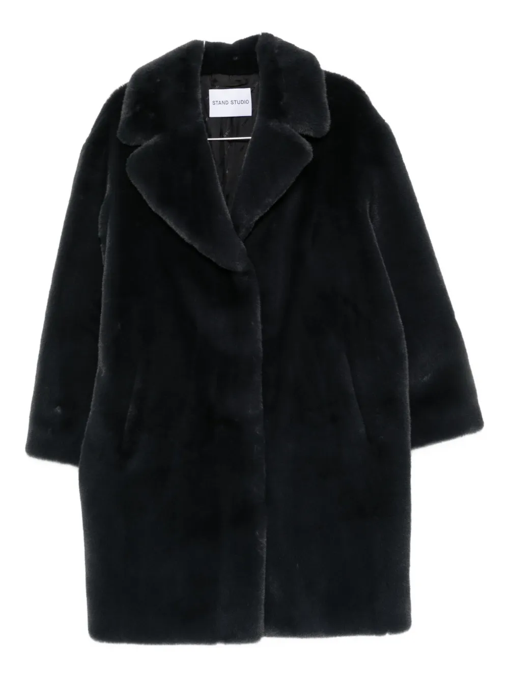 

Пальто с воротником с лацканами Stand Studio, черный