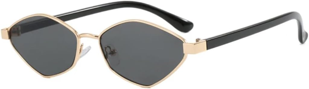 

Солнцезащитные очки с защитой UV400 | Металлическая оправа, линзы конфетного цвета | Для женщин и мужчин, для занятий спортом на открытом воздухе и вождения DSVIGF, Gold Grey