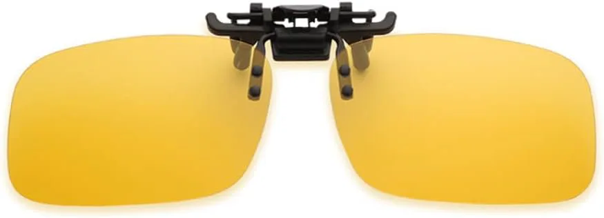 

Солнцезащитные очки Junsika Polarized Clip On для очков с диоптриями, мужские и женские, без оправы, черные, с защитой UV400, B3:yellow Night Driving Glasses