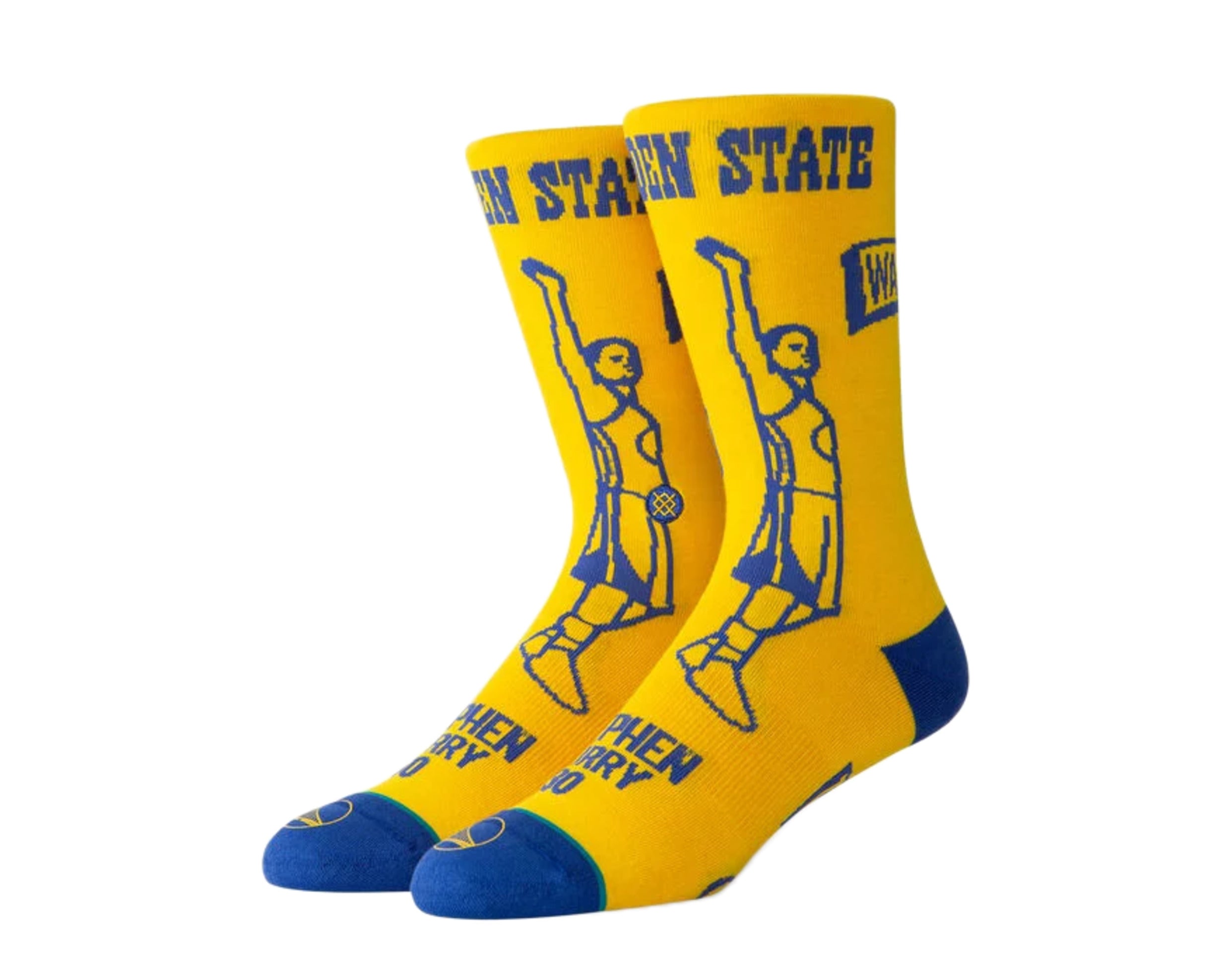 

Носки Stance Casual NBA Curry Stencil желто-синие M545D19CUR-YEL