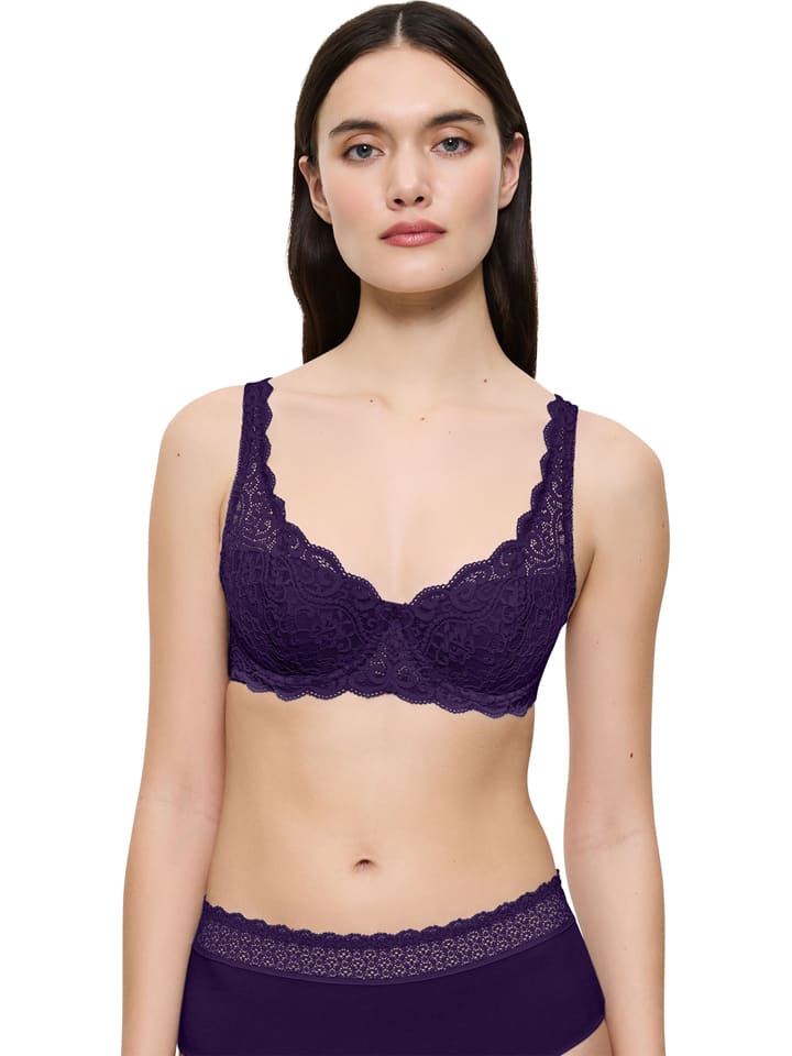 

Triumph Бюстгальтер-балконет баклажанового цвета