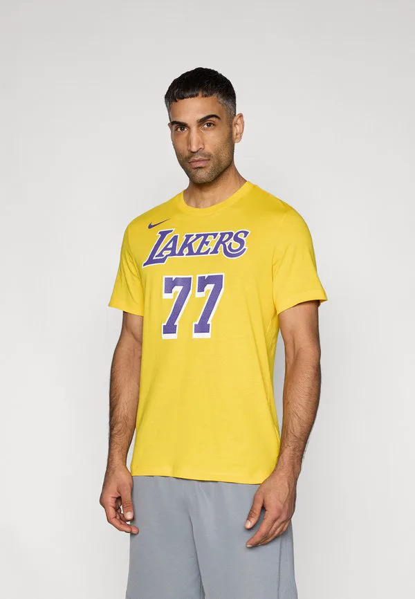 Футболка los angeles lakers, клубная одежда луки дончича Nike Performance, Amarillo — фото 3