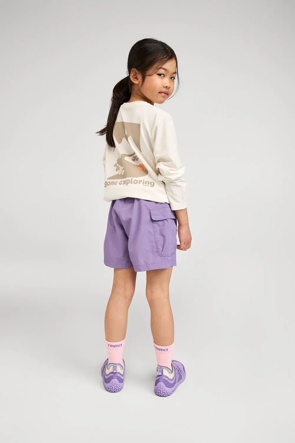 Свитшот из органического хлопка Reima, off white — фото 3