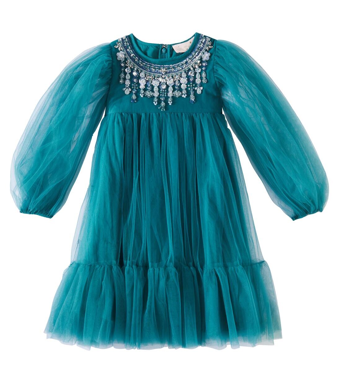 

Платье из хлопкового трикотажа и тюля First Frost Tutu Du Monde, цвет evergreen