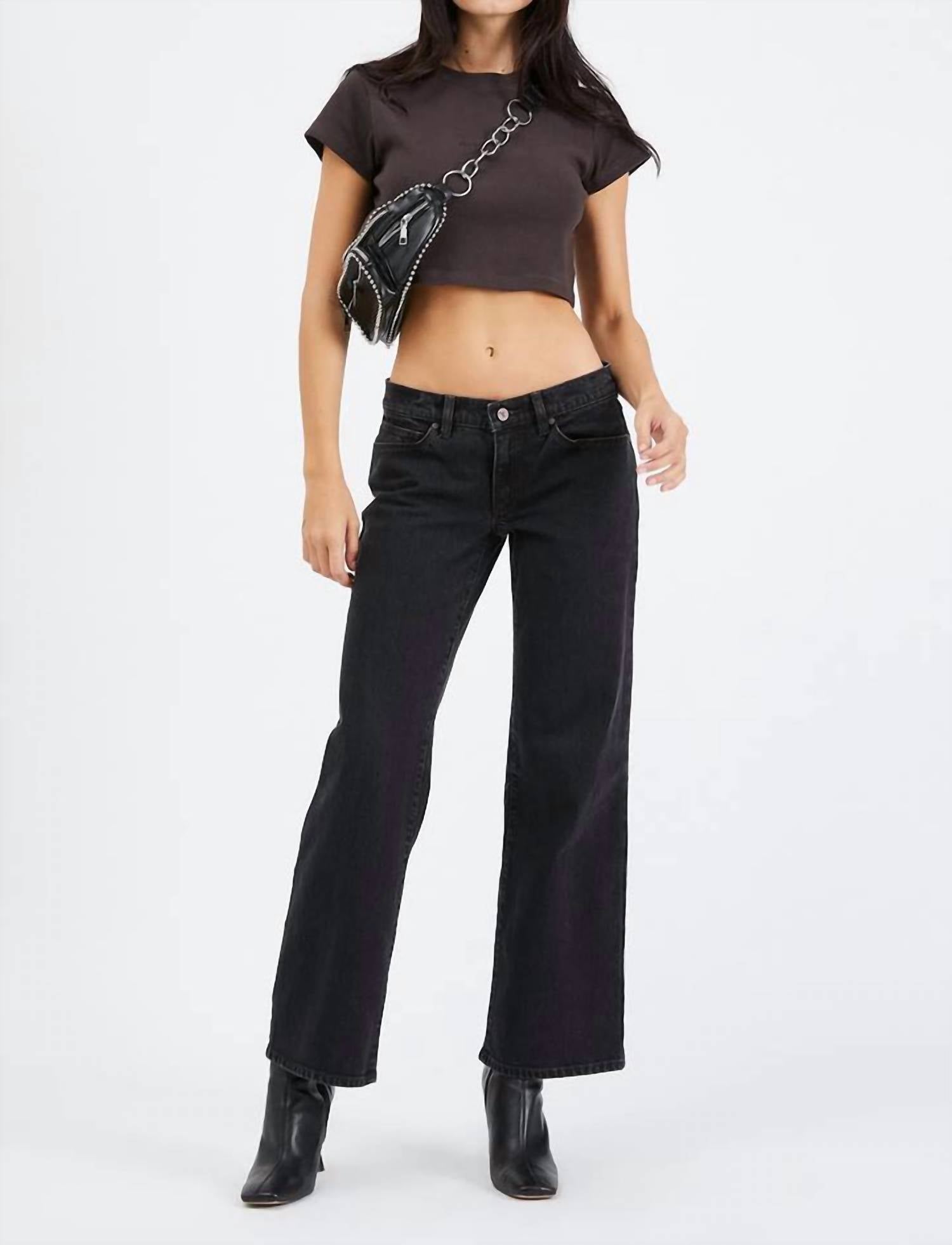 

99 Низкие Широкие Джинсы В Черной Коробке Abrand Jeans
