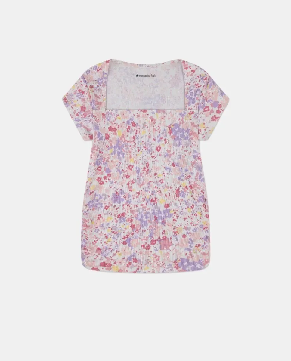 Футболка с коротким рукавом Ava от Abercrombie Kids, фиолетовый — фото 4