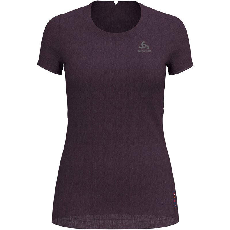 

Футболка "suw top crewneck" Odlo, цвет plum perfect - quail