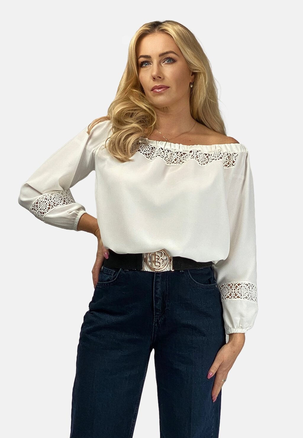 

Блуза SPANISH REGINA FASHION, цвет white denim