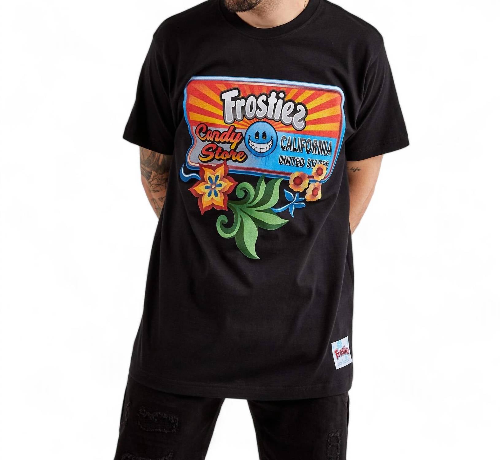 

Мужская футболка Candy Store с коротким рукавом черного цвета Frostiez