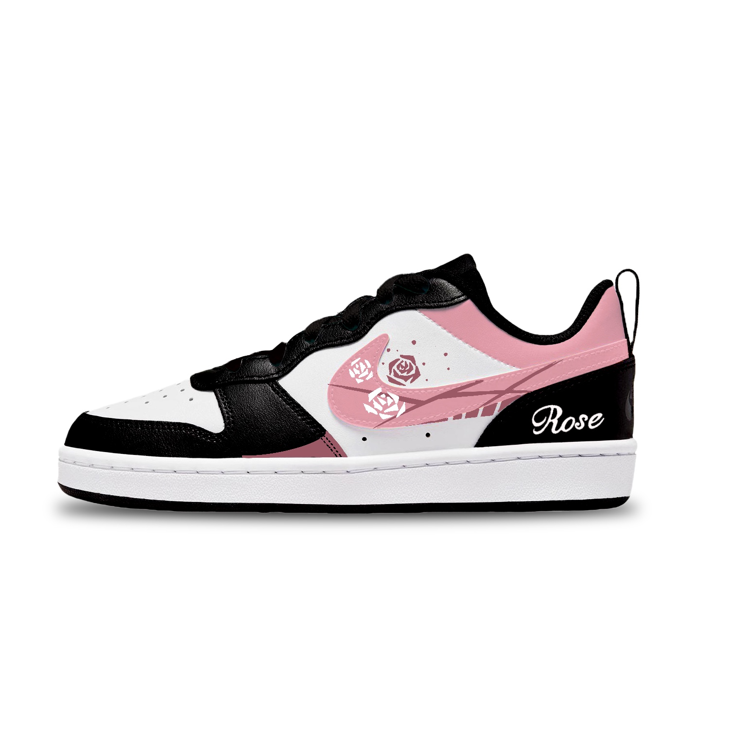 

Nike Кроссовки для скейтбординга Court Borough Rose Abс износостойким верхом, низкие, детские, унисекс