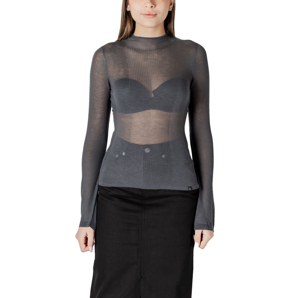 

Серые акриловые топы и футболки Calvin Klein Jeans
