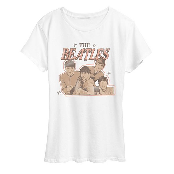 

Футболка женская The Beatles Stars Vintage Graphic Licensed Character, White, Белый, Футболка женская The Beatles Stars Vintage Graphic Licensed Character, White