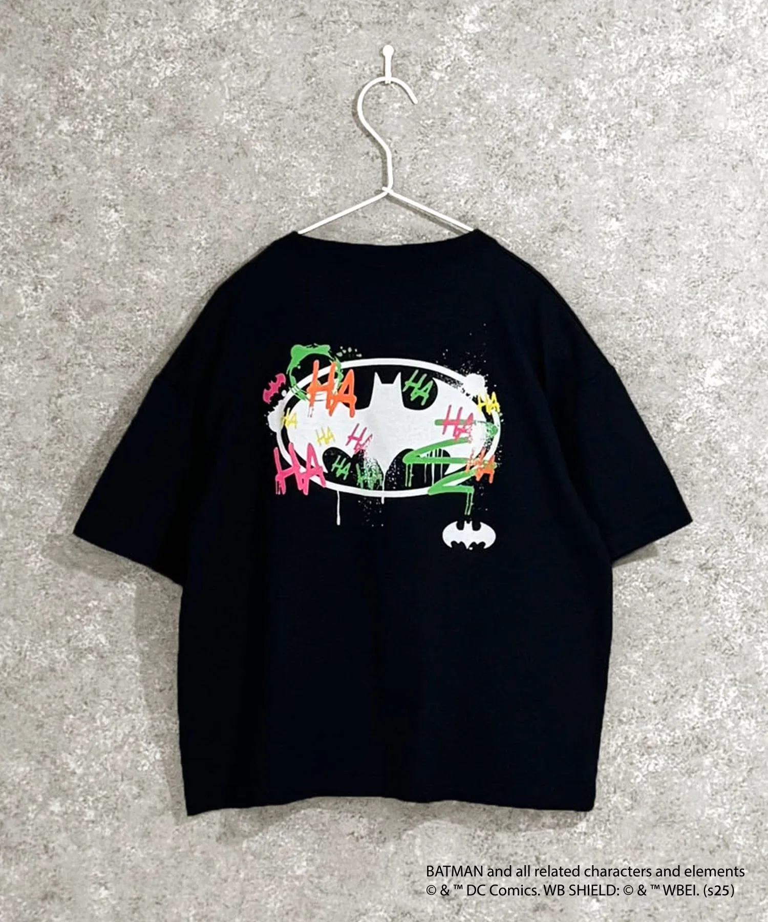 Детская футболка Batman с граффити Anchor Smith чёрная