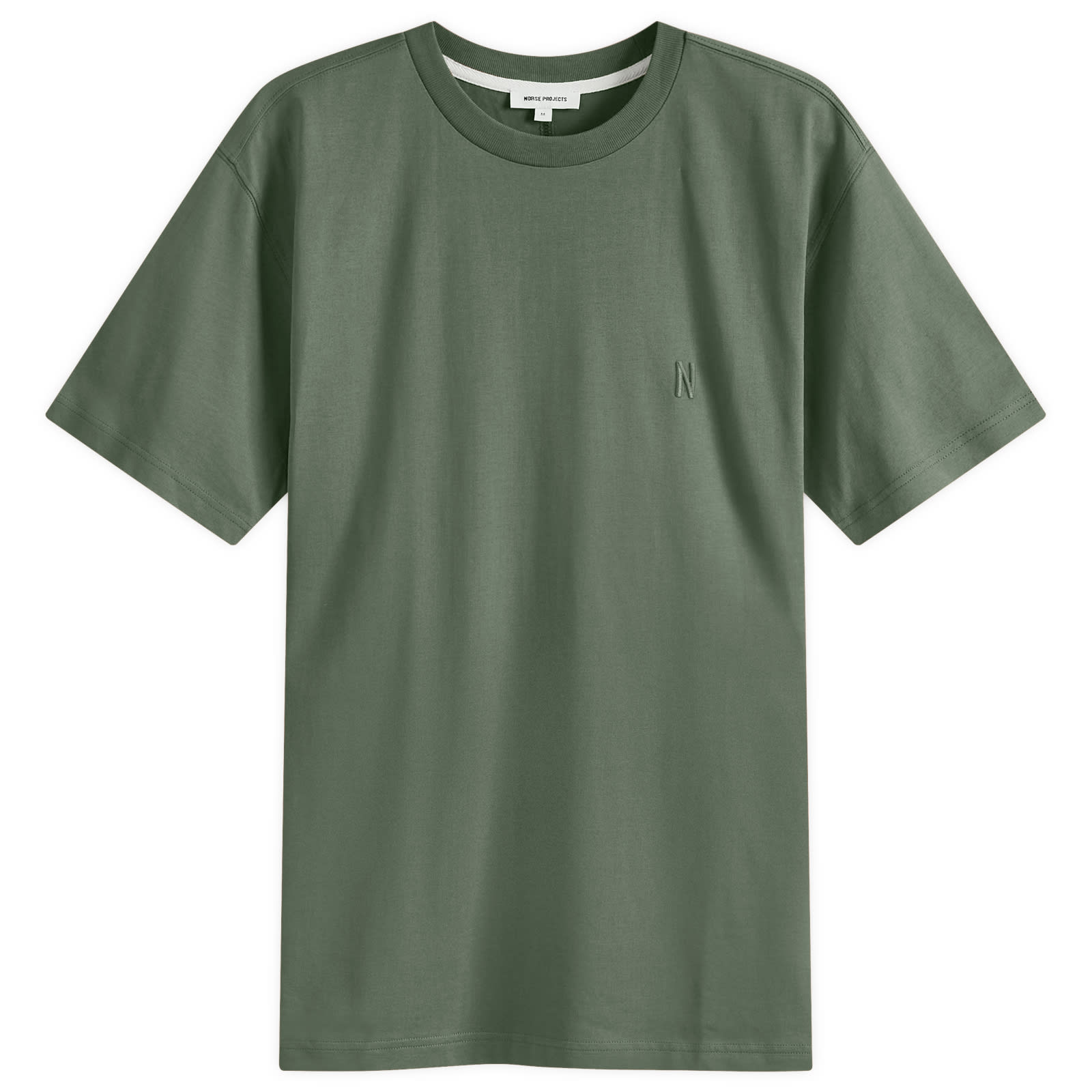 

Футболка Norse Projects Johannes Organic N Logo T-Shirt, цвет Spruce Green