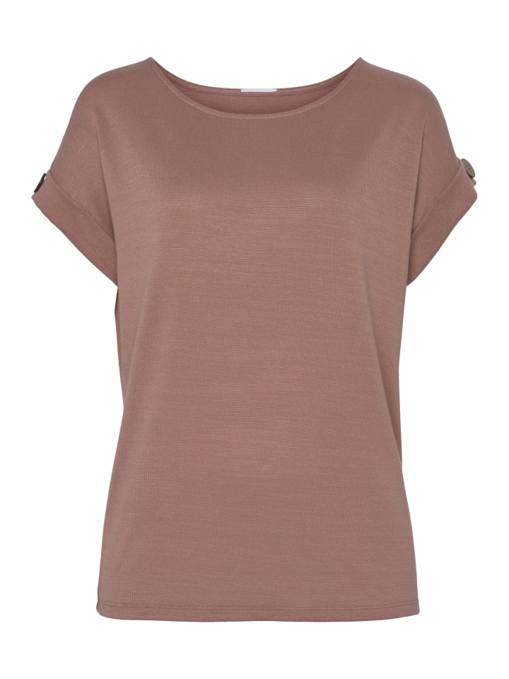 

Рубашка с короткими рукавами цвета пыльной розы LASCANA