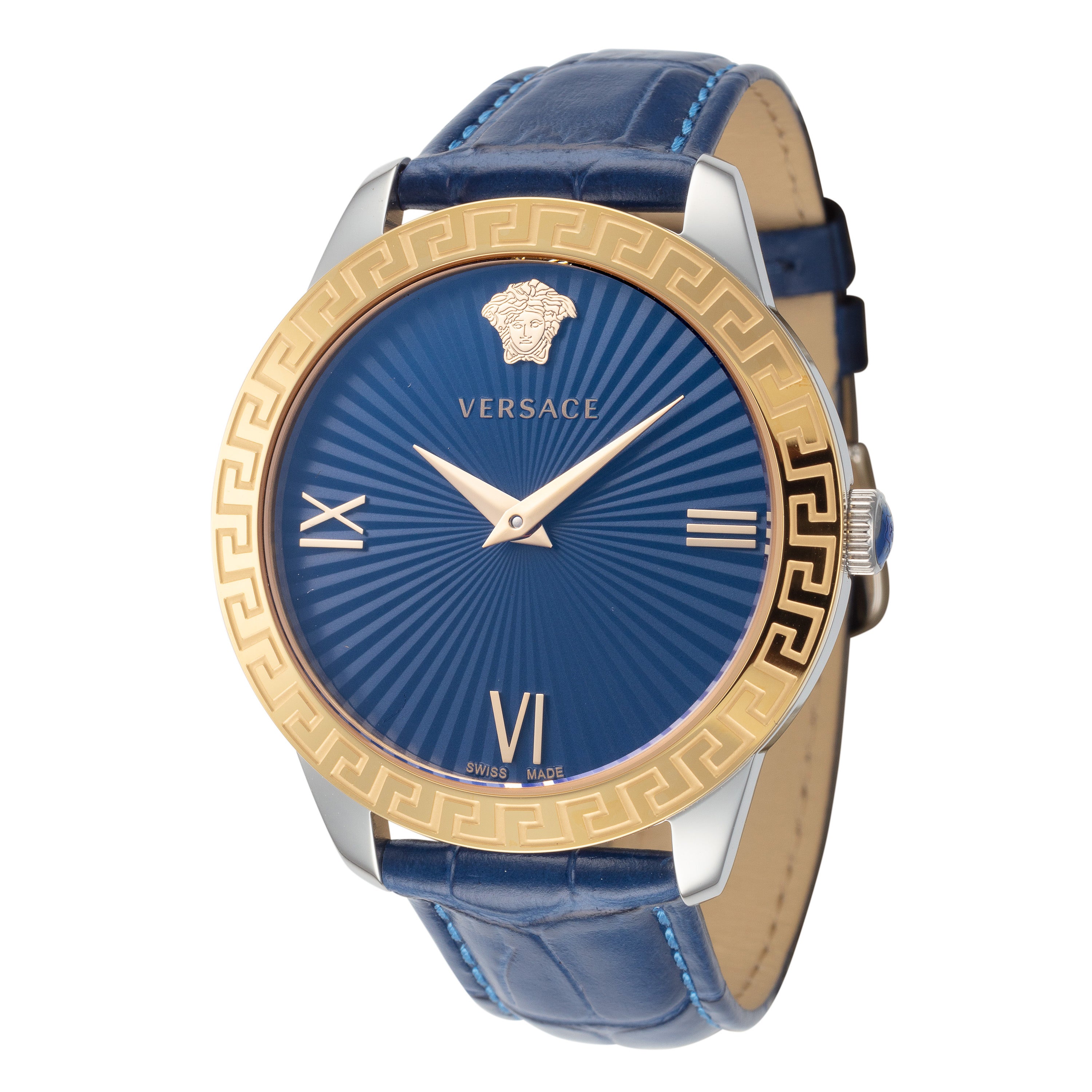 

Женские кварцевые часы Versace 38 мм, синий