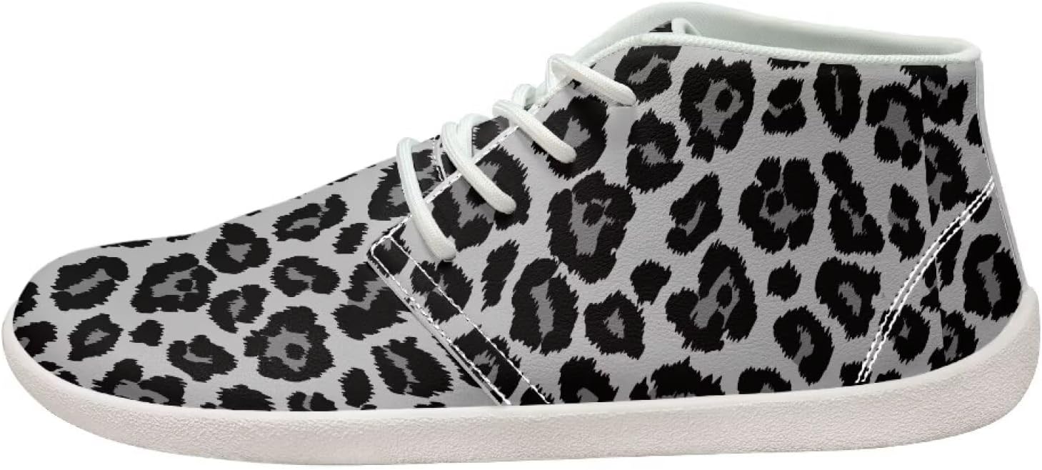 Кроссовки Fonplted Trendy Barefoot для мужчин и женщин, походные кроссовки с широкой носочной частью, Leopard Print — фото 3