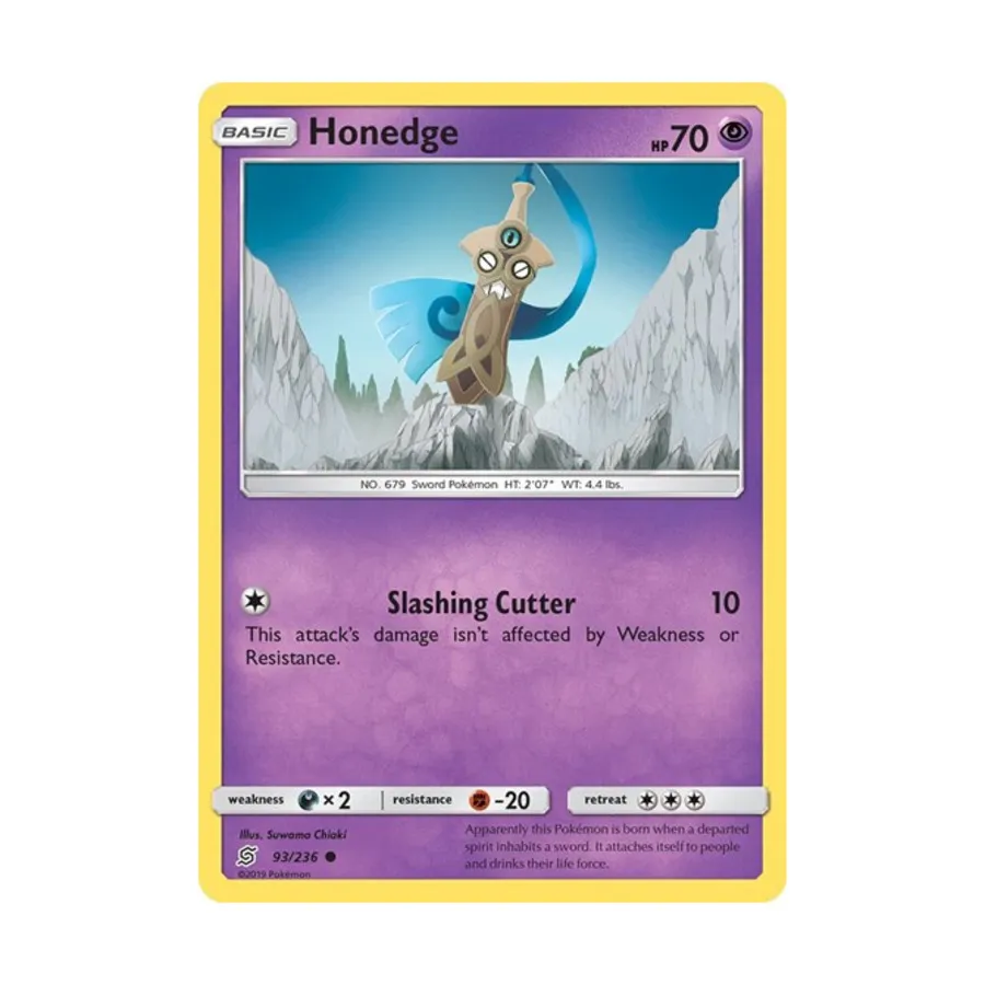 

CCG Хонедж (93) (C) # 93/236, Pokemon - SM - Unified Minds - Singles