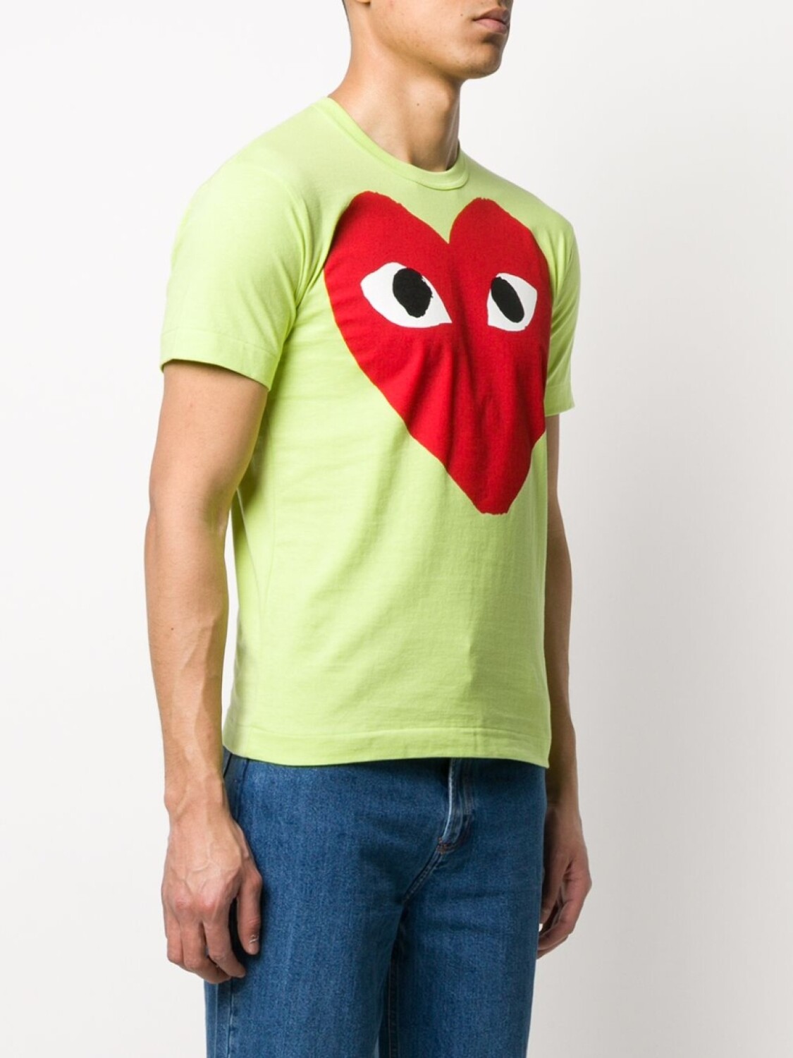 Comme Des Garçons Play футболка с круглым вырезом и принтом, зеленый — фото 3