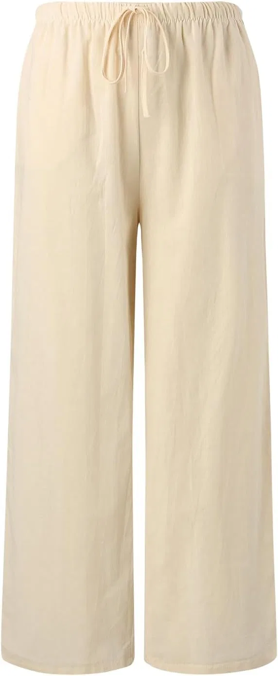 Штаны Casual, широкие, Beige — фото 3