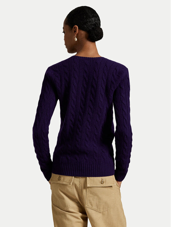 Свитер slim fit 211971866010 Polo Ralph Lauren, фиолетовый — фото 3
