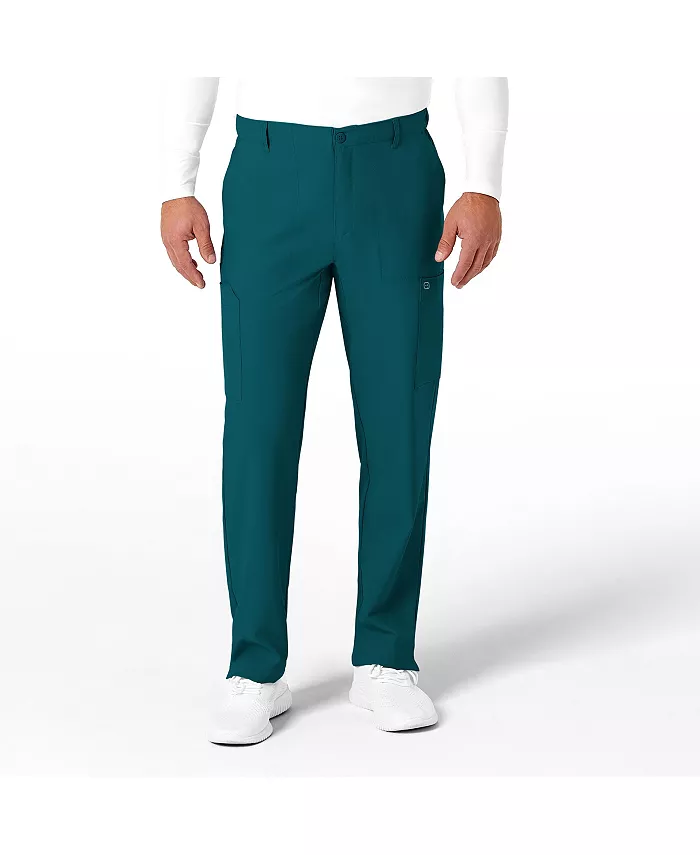

Мужские брюки W123 Flat Front Cargo Scrub, цвет Charcoal Heather, размер XS Regular Wink, синий
