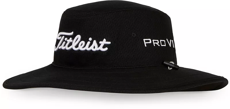 

Мужская панама для гольфа Titleist Tour Aussie, черный/белый