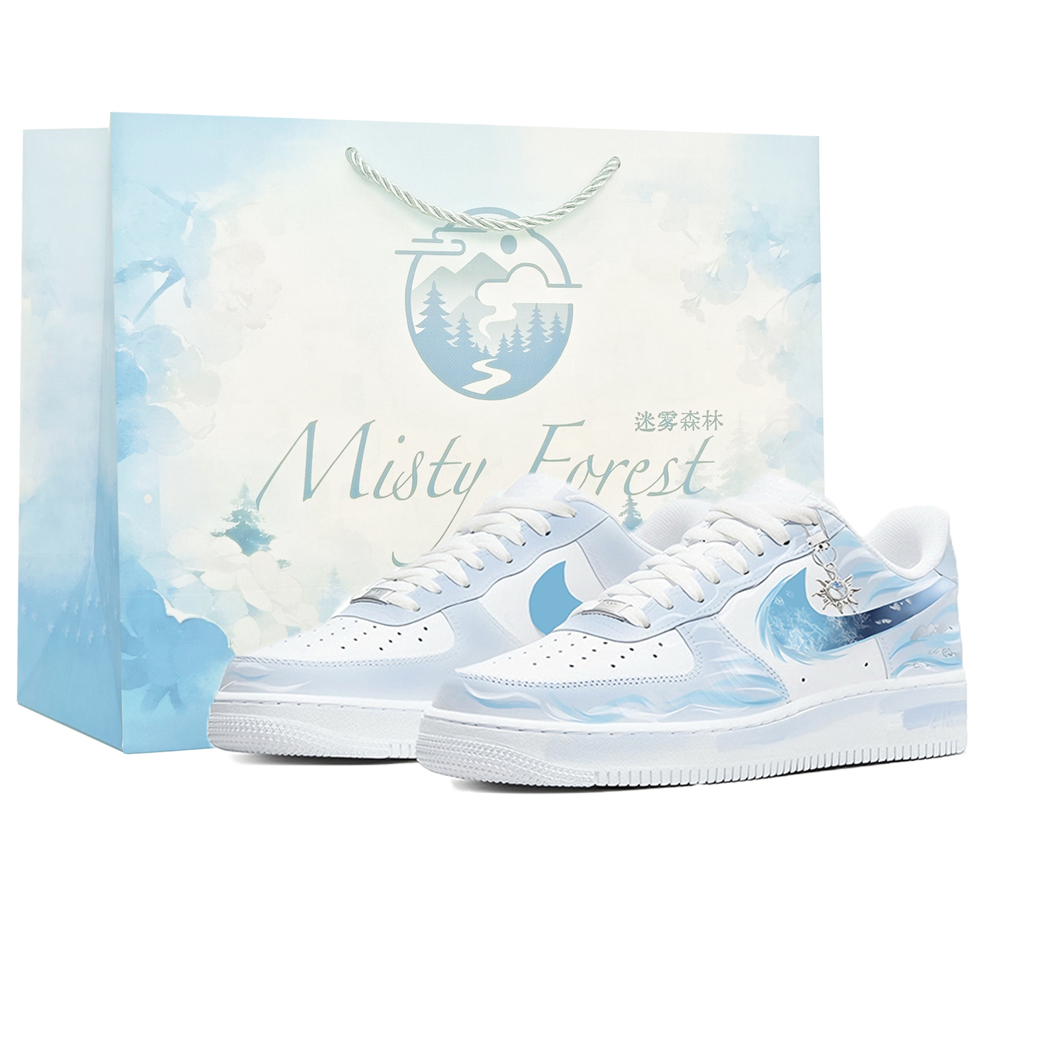 

Air Force 1 Ice Island Iridescent, Mist Forest, Shopping Bag, легкий и удобный Nike, ice island iridescent