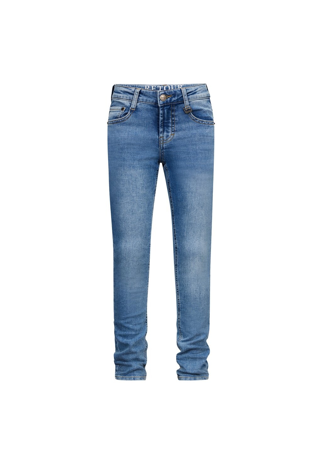 

Джинсы зауженного кроя Retour Jeans, цвет medium blue denim