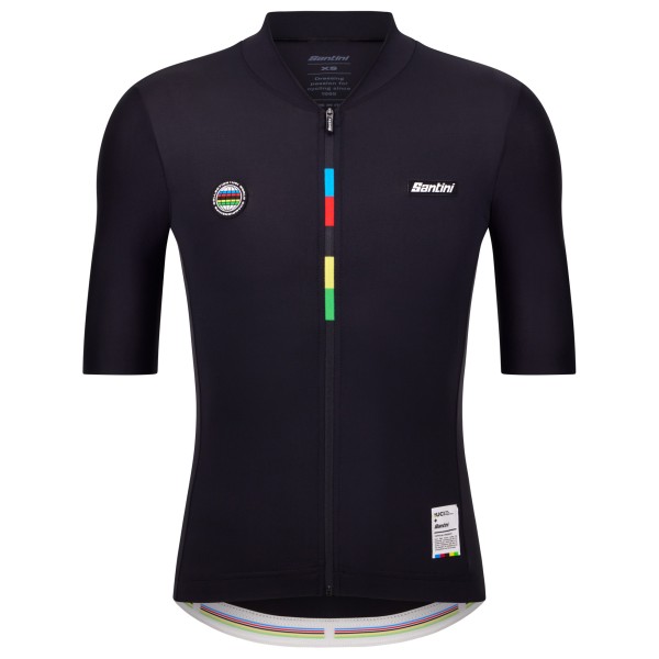

Джерси чемпиона мира Uci mondo - велосипедная майка Santini, Nero