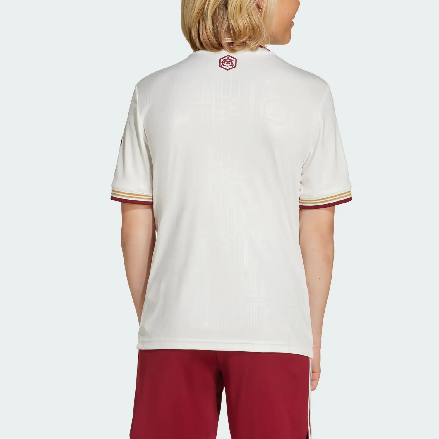 Детская футболка быстросохнущая SS25 ARSENAL 25/26 THIRD JERSEY Kids' Adidas Originals, белый/красный — фото 3