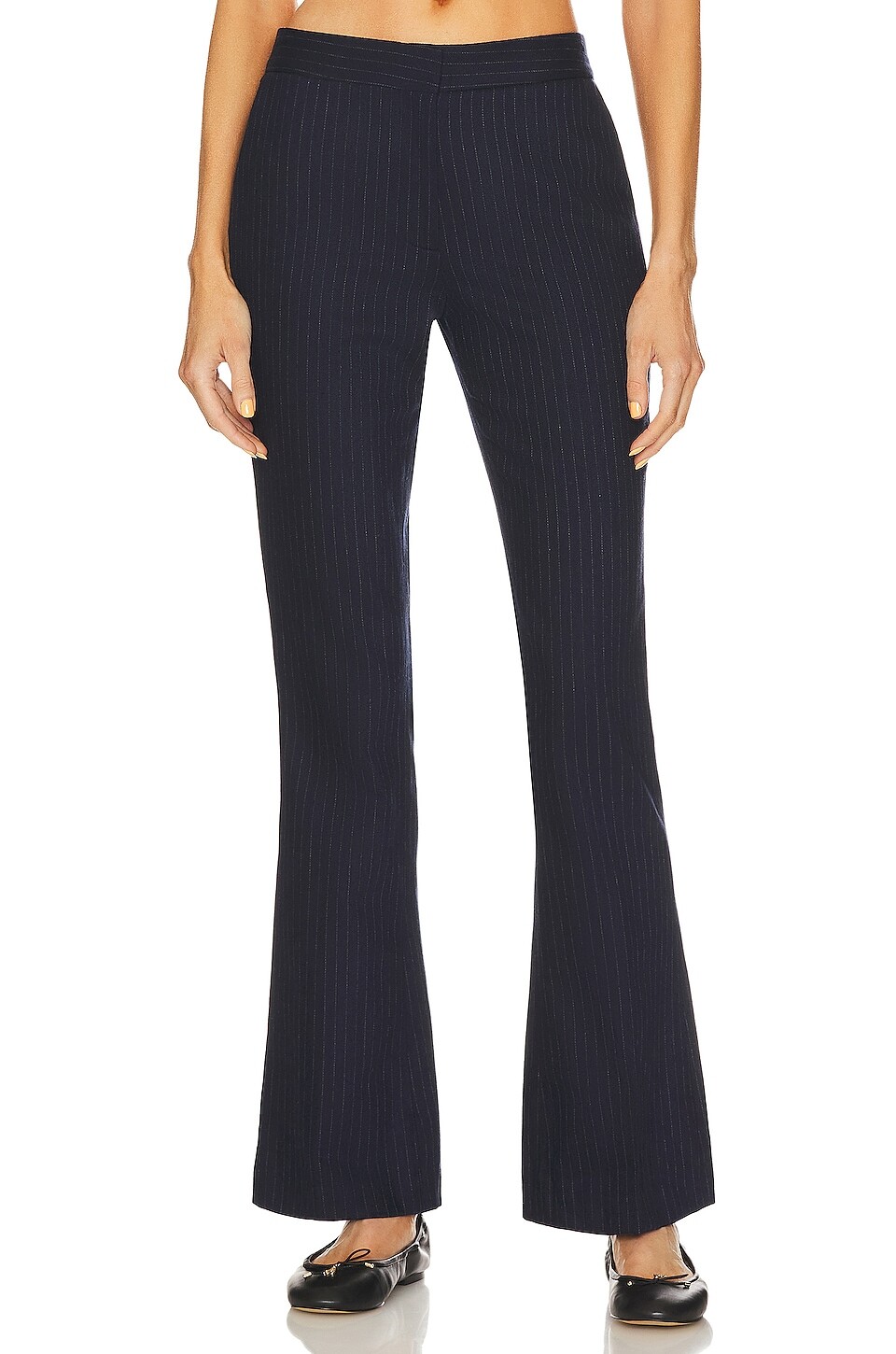 

Брюки Musier Paris Melissa, цвет Navy Blue Pinstripe