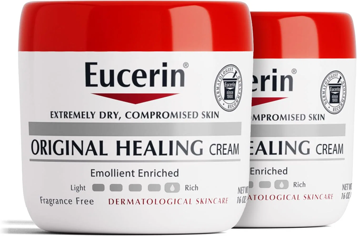 Крем для тела Eucerin Original Healing Soothing Repair, 2 шт по 16 oz