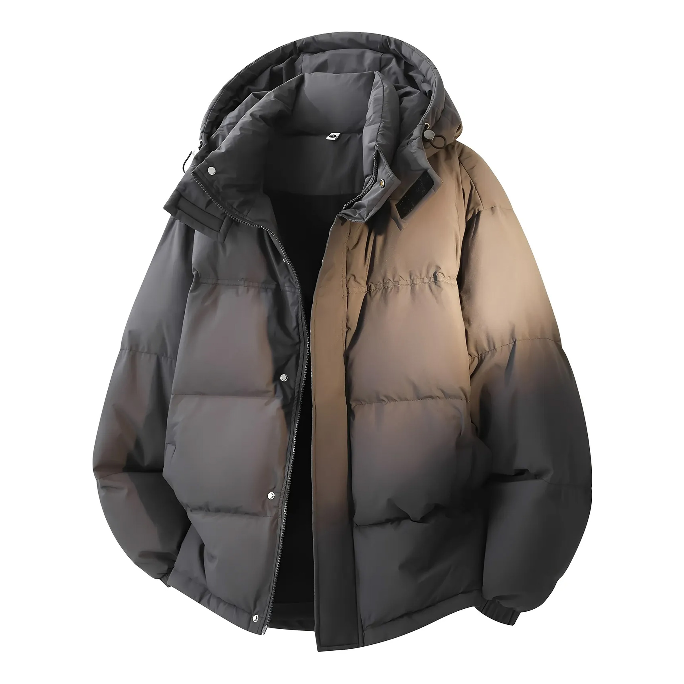 

Пуховик Unisex Hooded Thickened ZIAREL, темно-серый