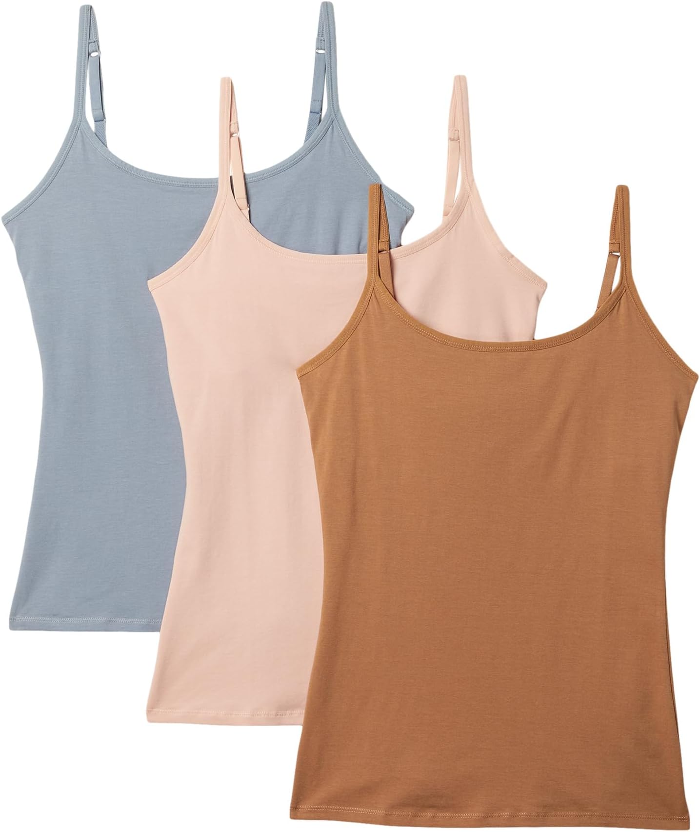 

Бюстгальтер PACT Organic Cotton Shelf Bra Camisole 3-Pack, цвет Rich Neutrals