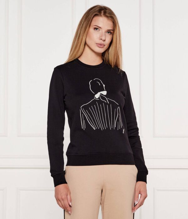 

Свитер Карла Лагерфельда x Хорхе Парра Regular fit Karl Lagerfeld, черный