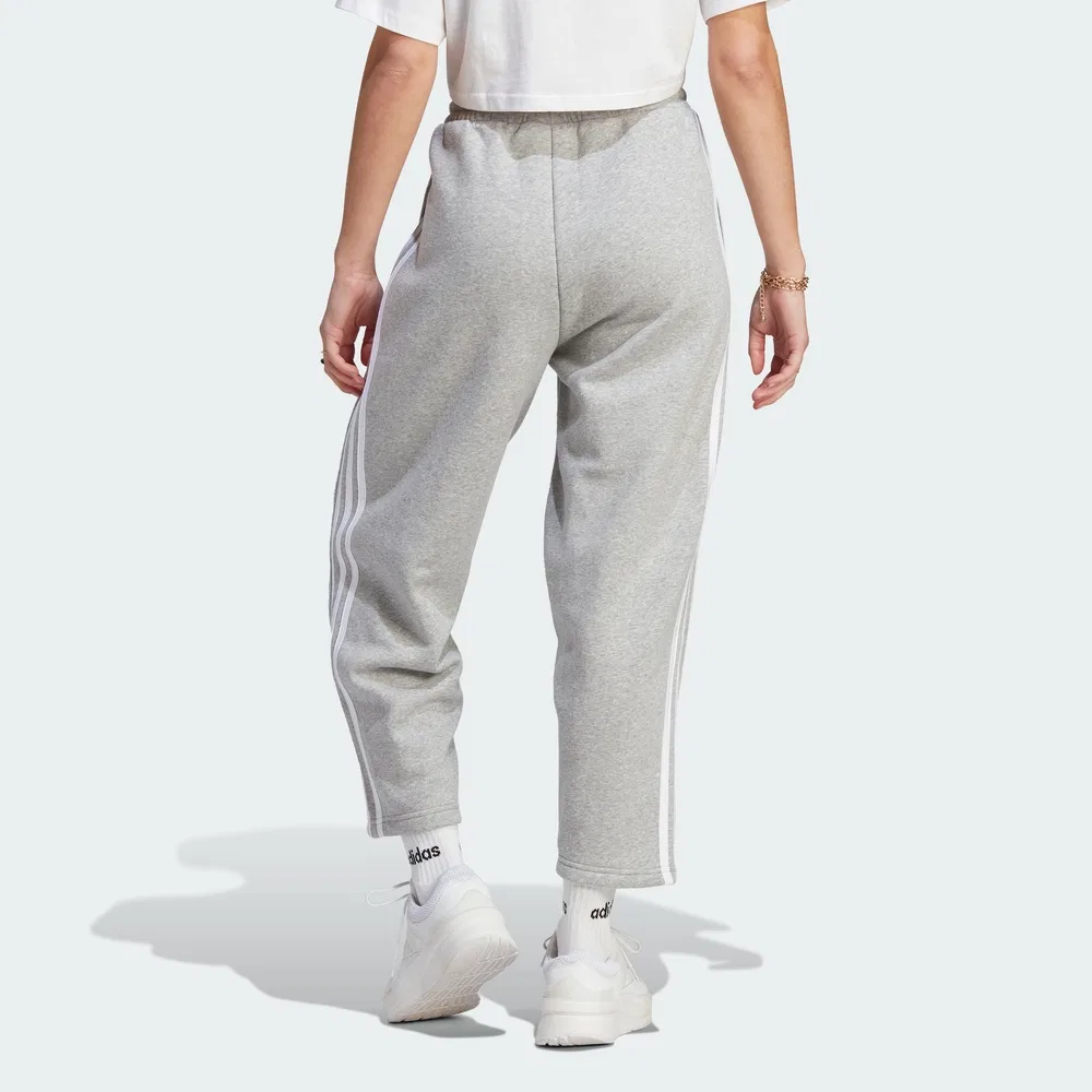 Женские флисовые брюки Essential 3S Open Hem серые от Adidas — фото 2
