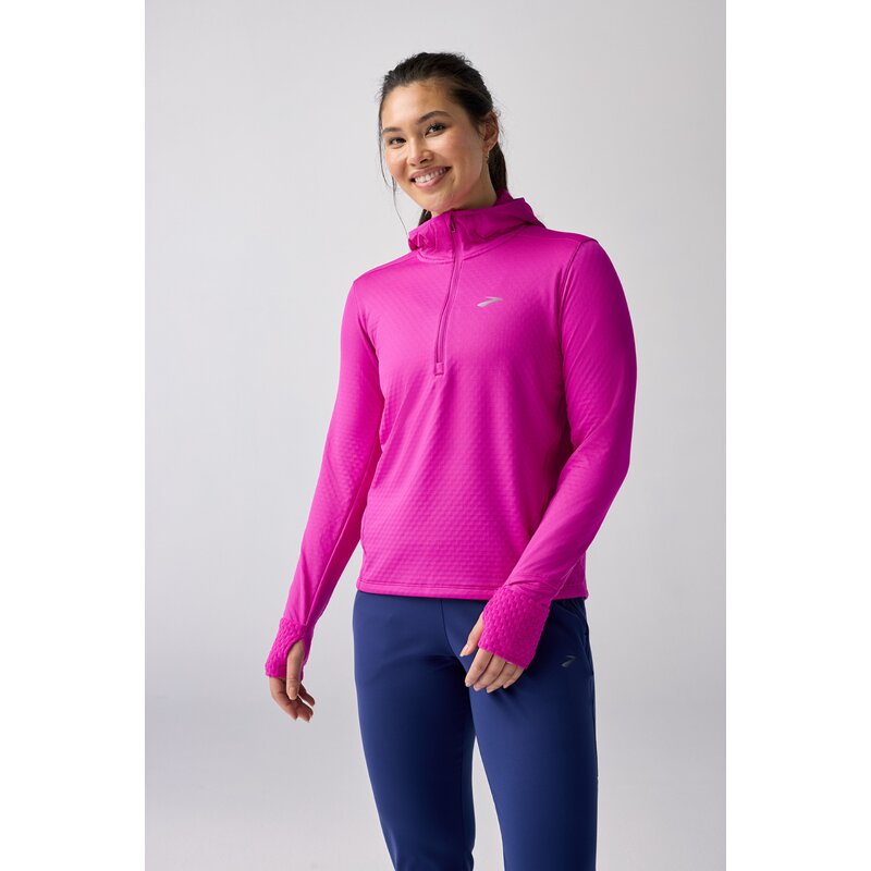 

Тепловая толстовка Kapuzensweat Notch 3.0 Brooks, цвет magenta
