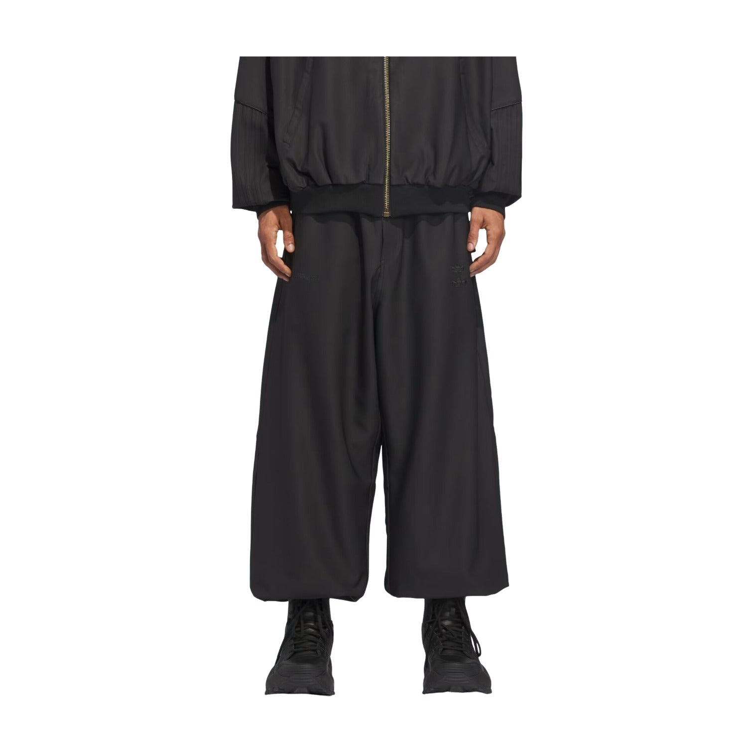 Спортивные брюки Adidas x Willy Chavarria Twill Oversize Track Pants 'Black' — фото 3