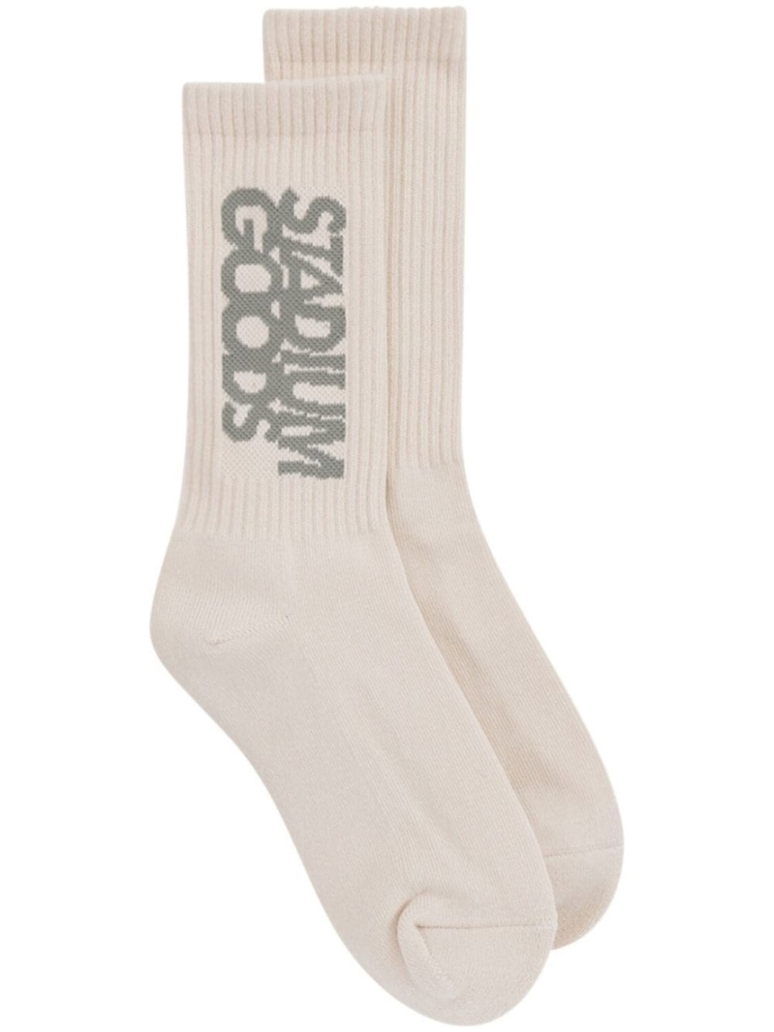 

Носки с вышитым логотипом STADIUM GOODS, бежевый