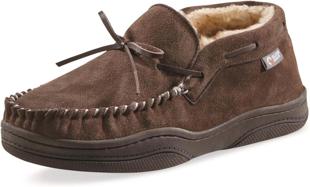 Мужские мокасины-тапочки Guide Gear из замши, стиль Чакка, для дома и улицы, Rootbeer — фото 2