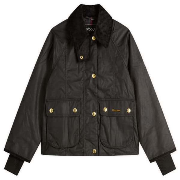 

Укороченная вощеная куртка Beadnell Barbour, Black & Classic