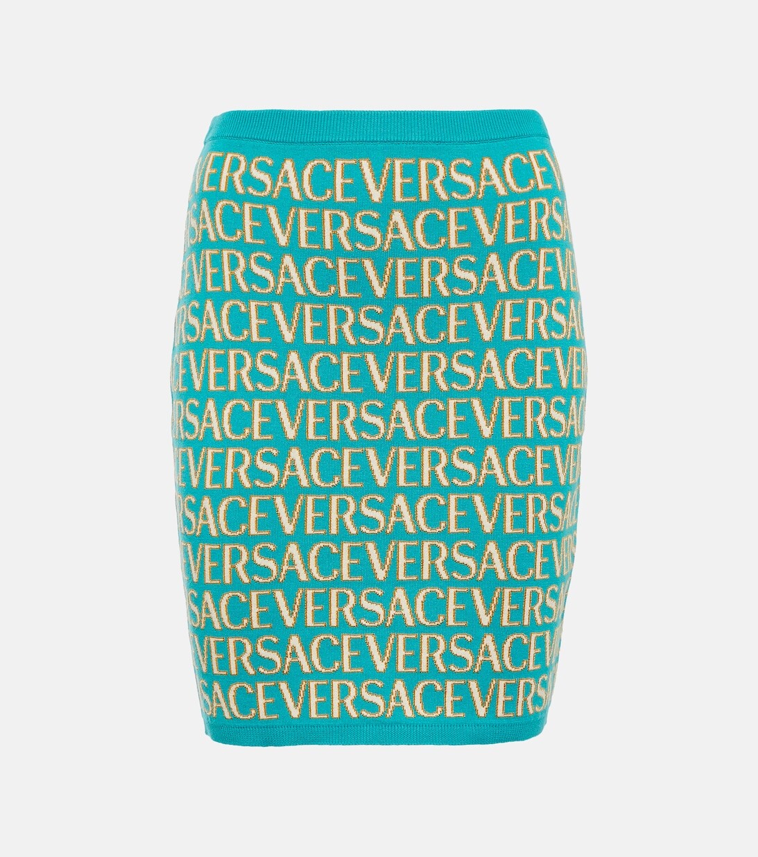 

Мини-юбка Versace Allover из смесового хлопка VERSACE, разноцветный