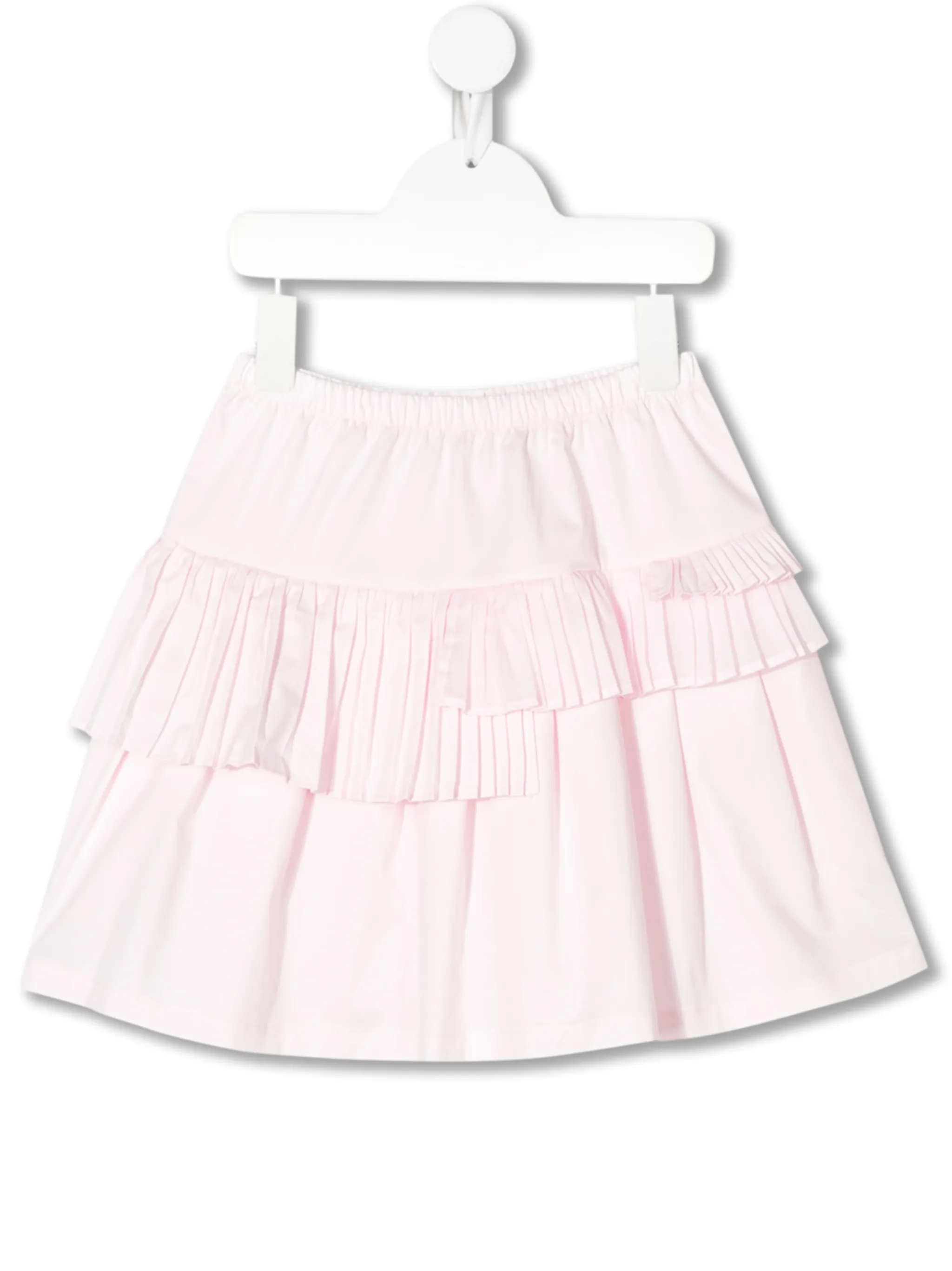 

Юбка с эластичным поясом и плиссированными вставками Il Gufo, розовый