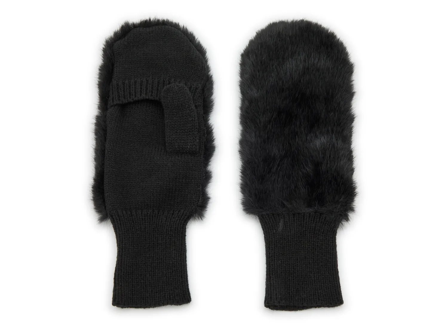 

Перчатки Kelly & Katie Faux Fur Mittens, черный