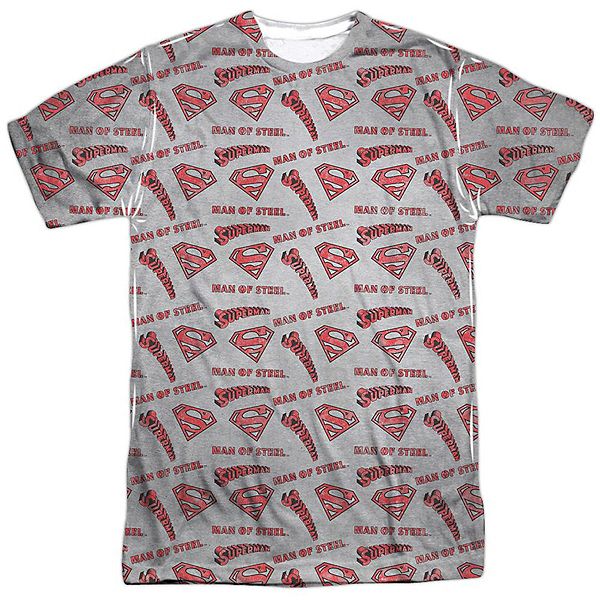 

Футболка Superman repeat super short sleeve adult 100% poly crew Licensed Character