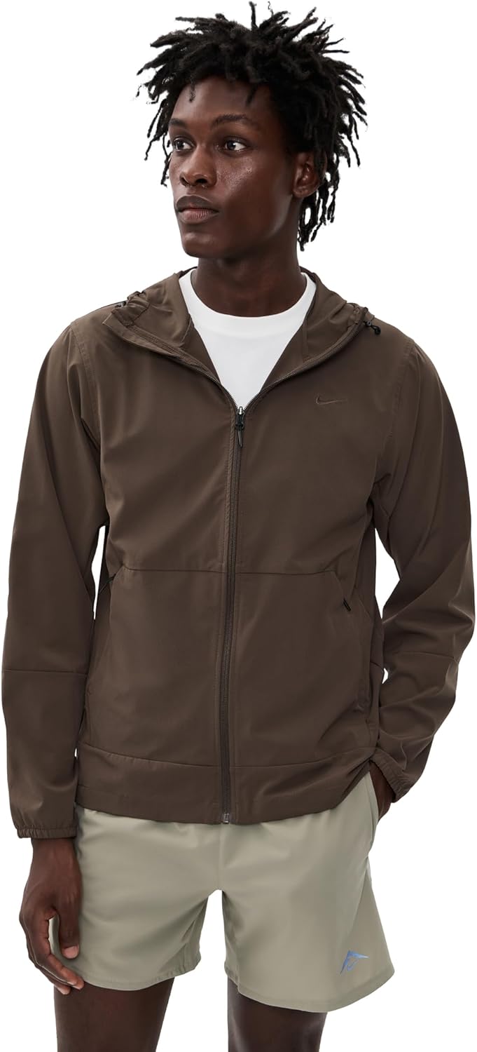 

Мужская водоотталкивающая куртка с капюшоном Nike, Baroque Brown/Black