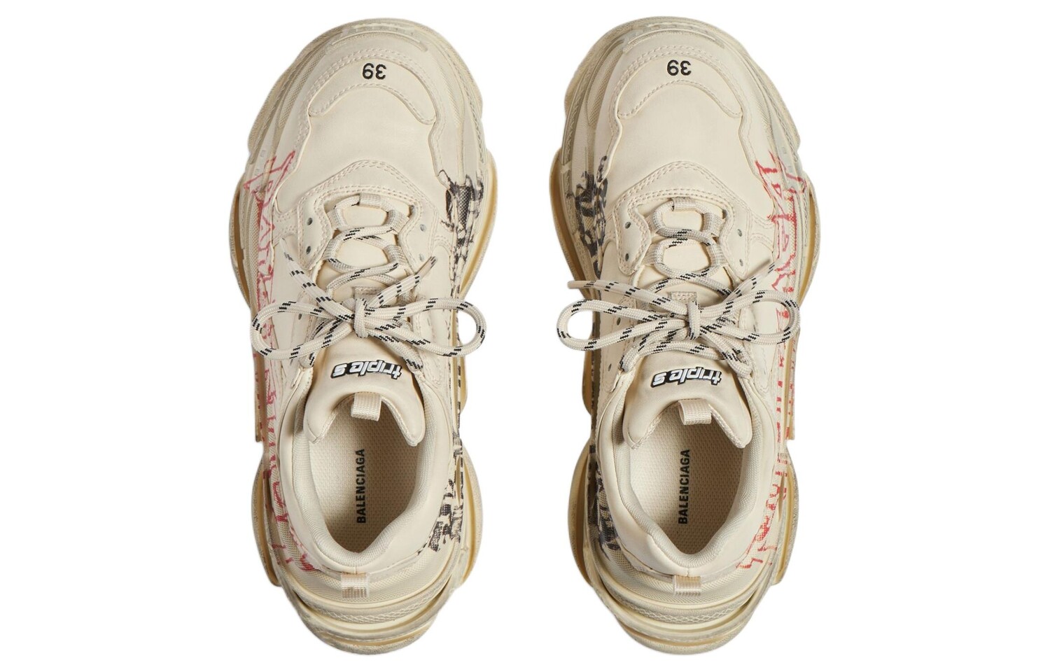 Кроссовки мужские Balenciaga Triple S, белый — фото 4